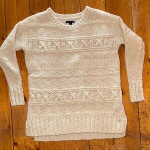 American Eagle Outfitters Textured Cream Sweater